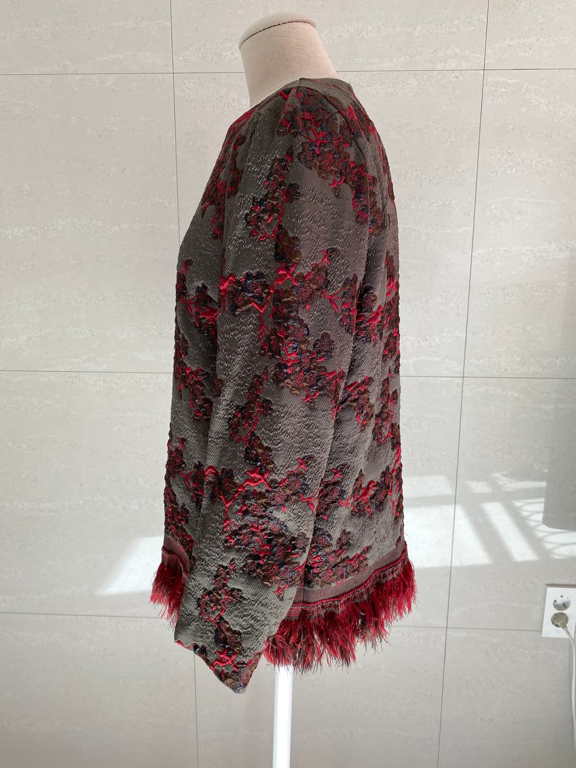 그리스 반 노튼 여성 자카드 탑 38사이즈 상품이미지2