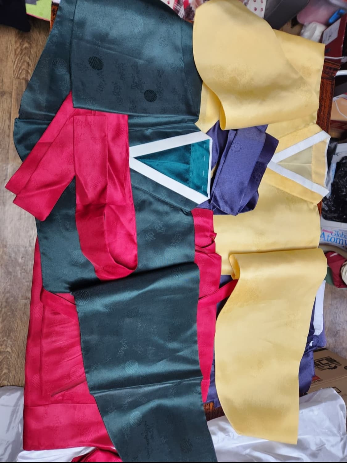 노랑파랑 한복 77~88  한벌 상품이미지1