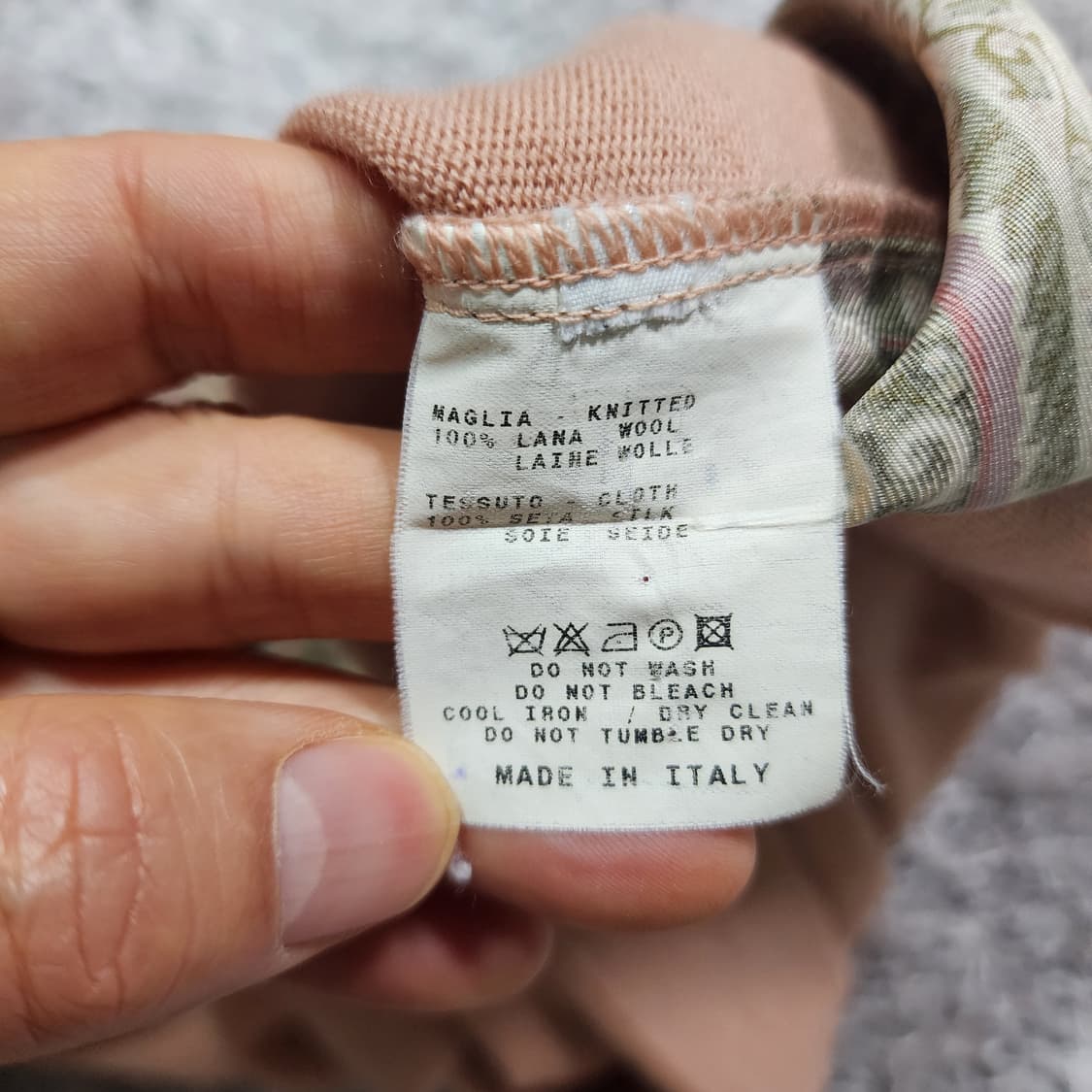 에트로 실크 울 니트 반팔셔츠 42 상품이미지7