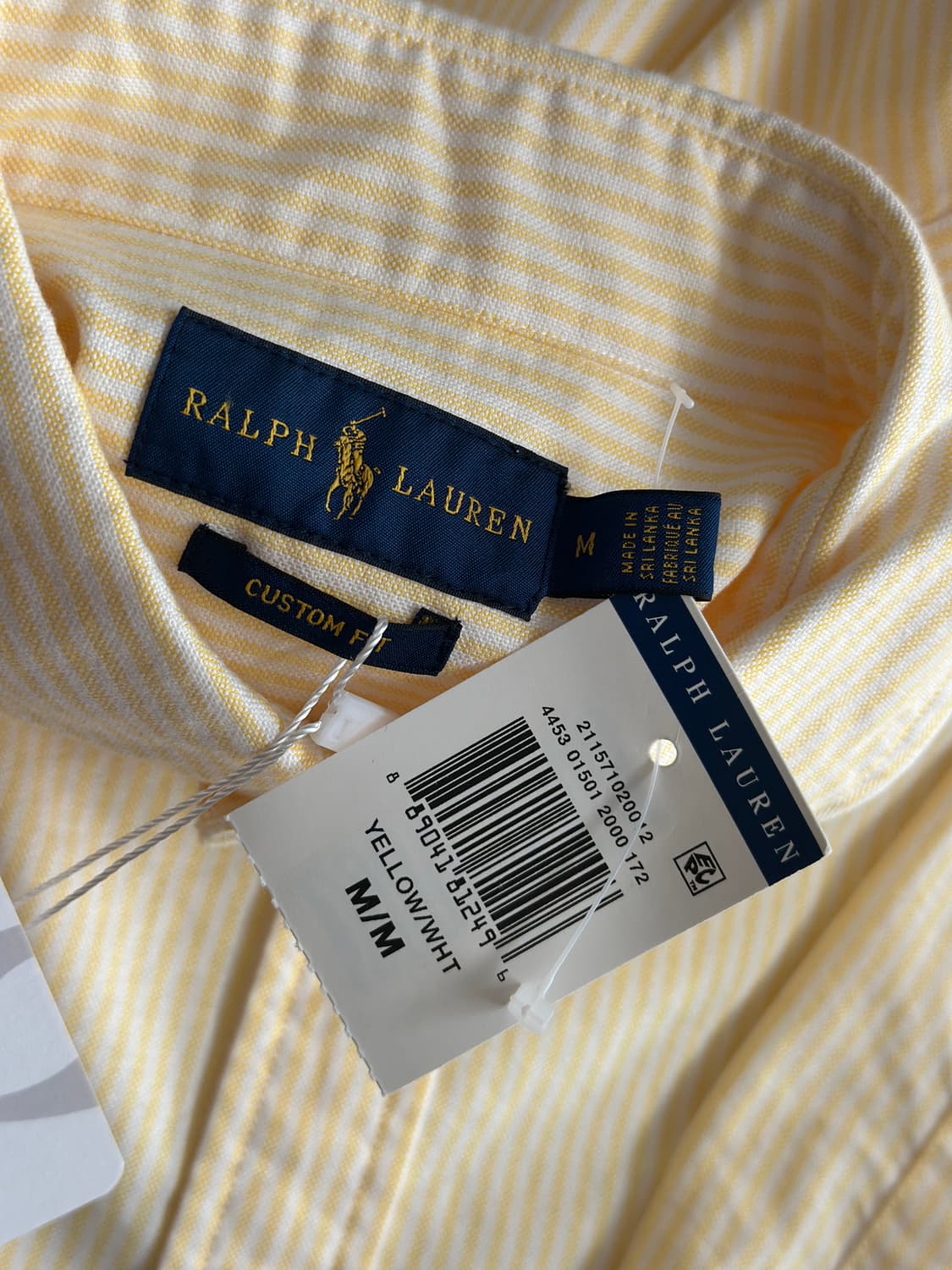 폴로 랄프로렌 옐로우 스트라이프 옥스포드 셔츠   상품이미지9