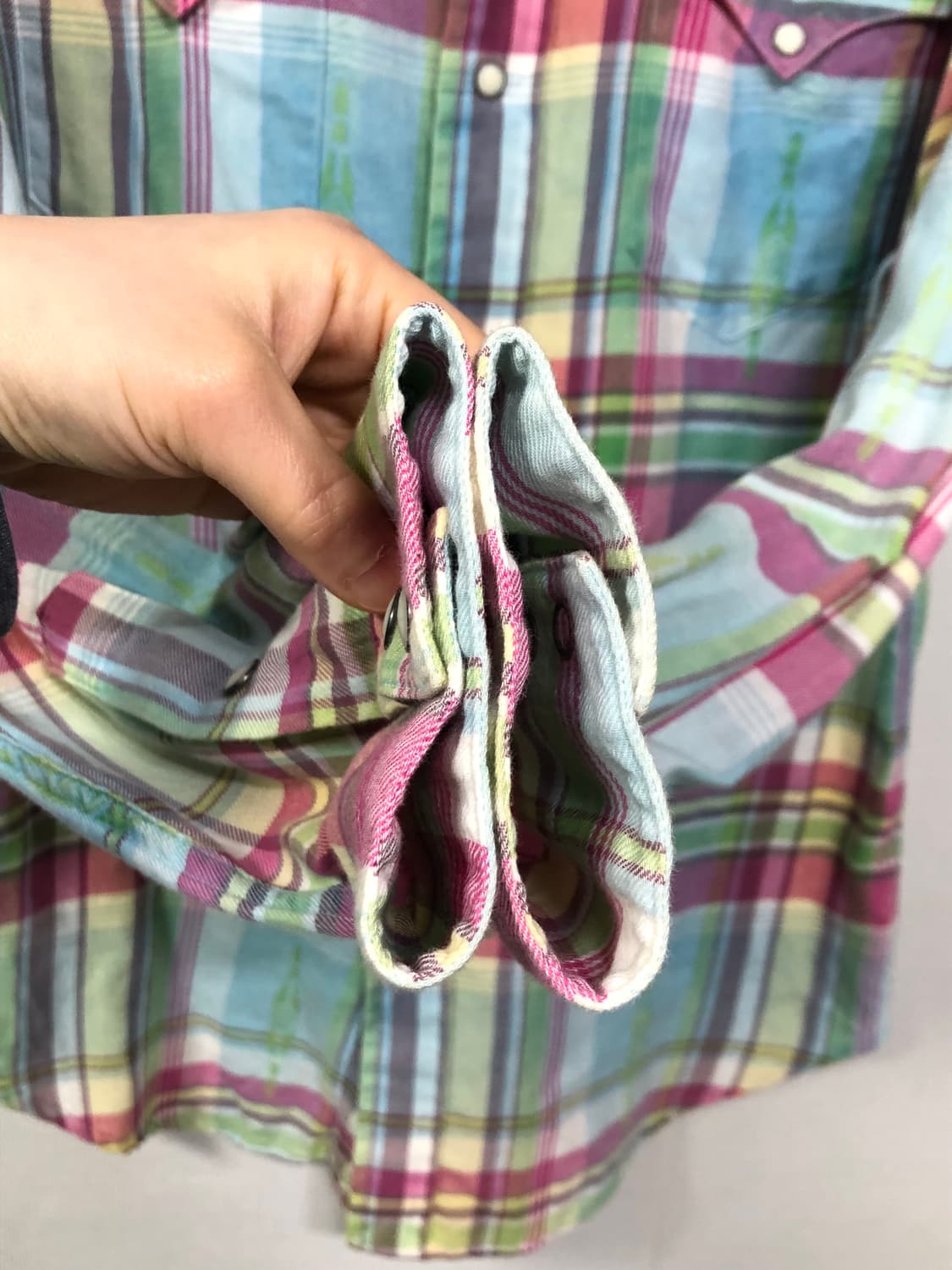 폴로 랄프로렌 나바호 체크패턴 웨스턴 코튼셔츠 S _ 멀티컬러 상품이미지5