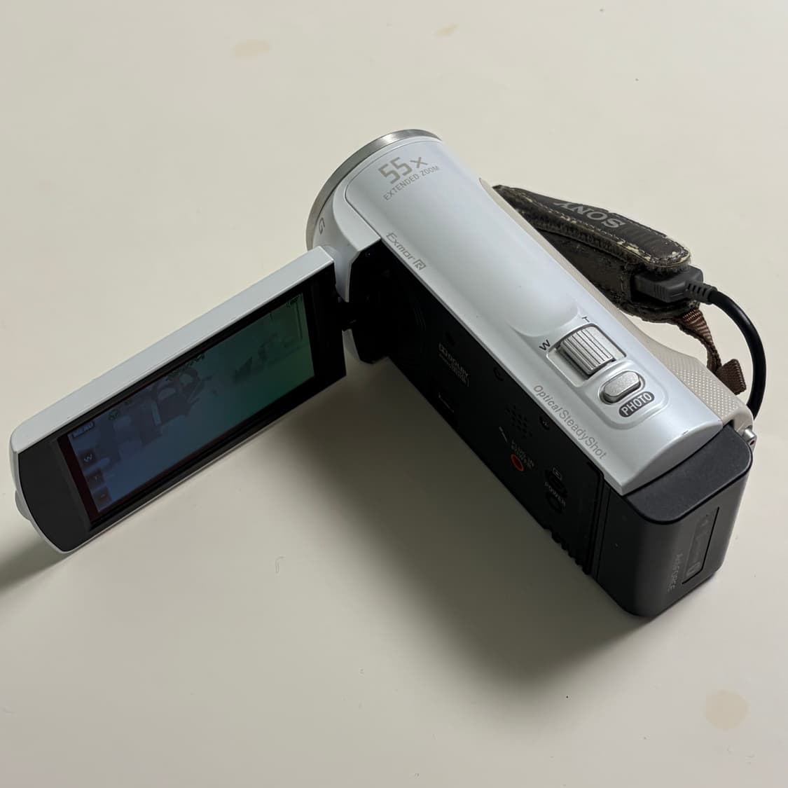 (희귀) sony 소니 SONY HDR-CX390 화이트 빈티지 캠코더 상품이미지2