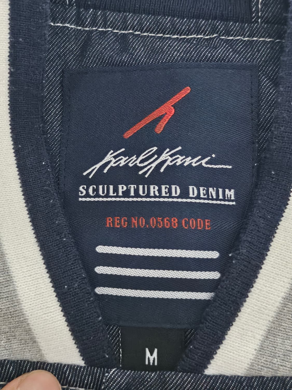 00s 칼카니 올드스쿨 데님 스타디움 바시티 자켓 M 상품이미지2