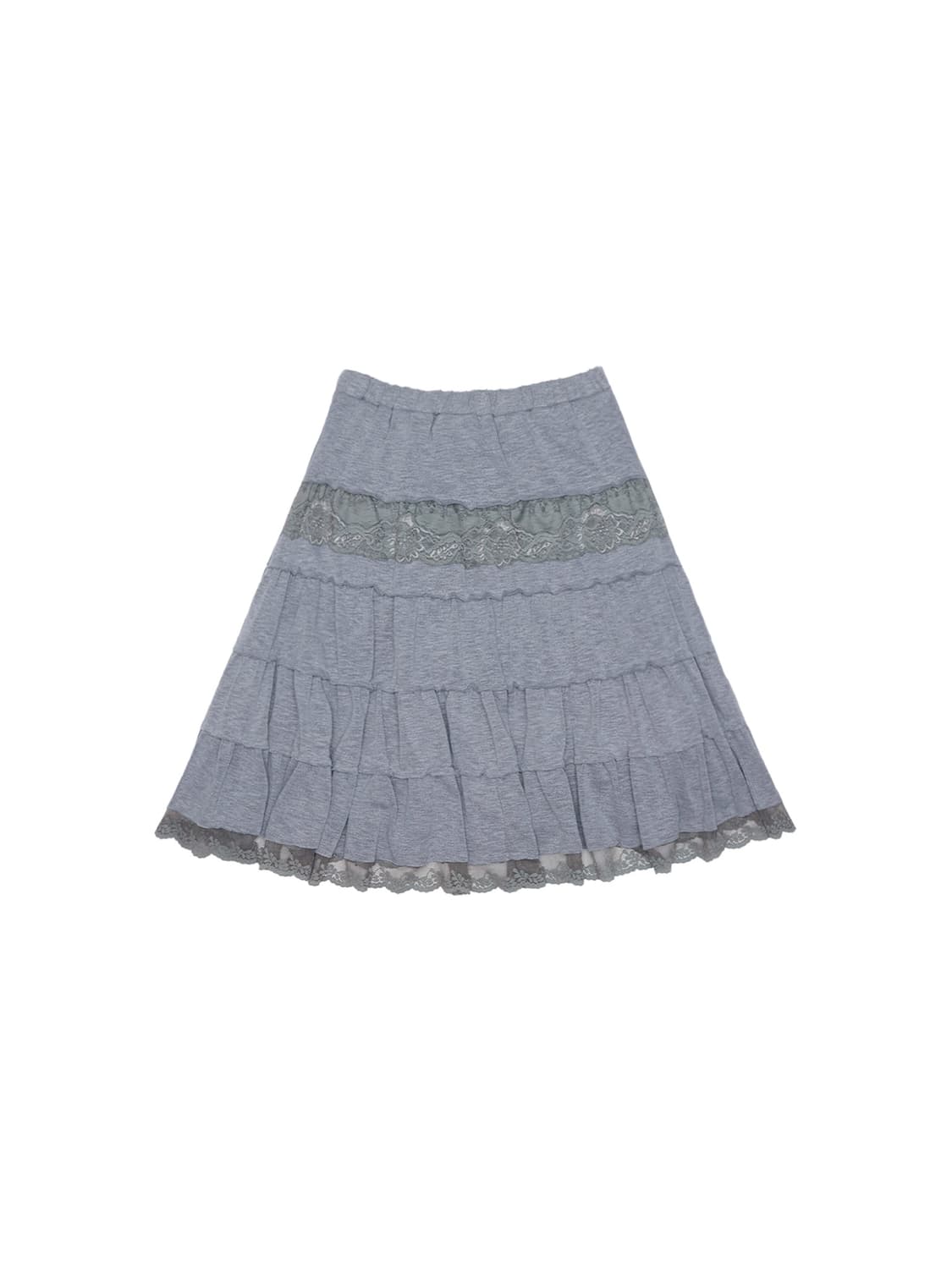 콜로신스 테일 미디 스커트 멜란지 상품이미지1