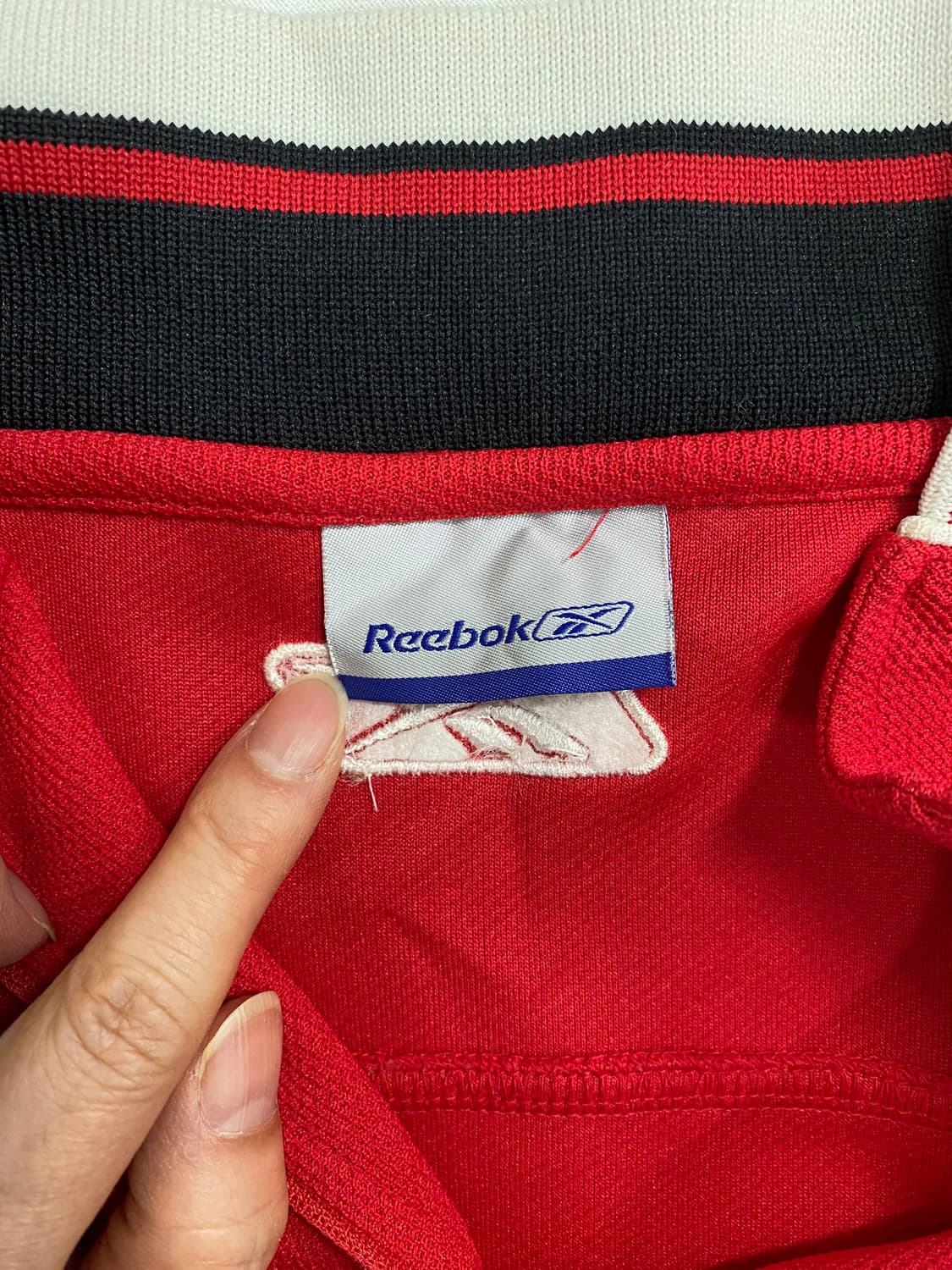 리복 Reebok NBA 시카고불스 유니폼 반집업져지 상품이미지5
