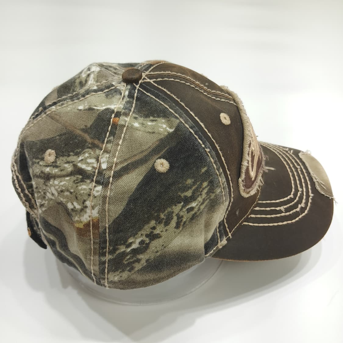 빈티지 Mathews 카모 디스트레스드 볼캡 P1604 상품이미지4