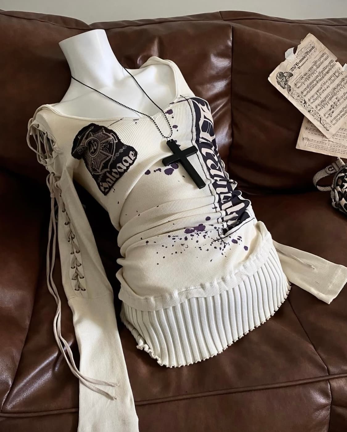 salvage hooded long sleeve 펑크 아일렛 상품이미지1