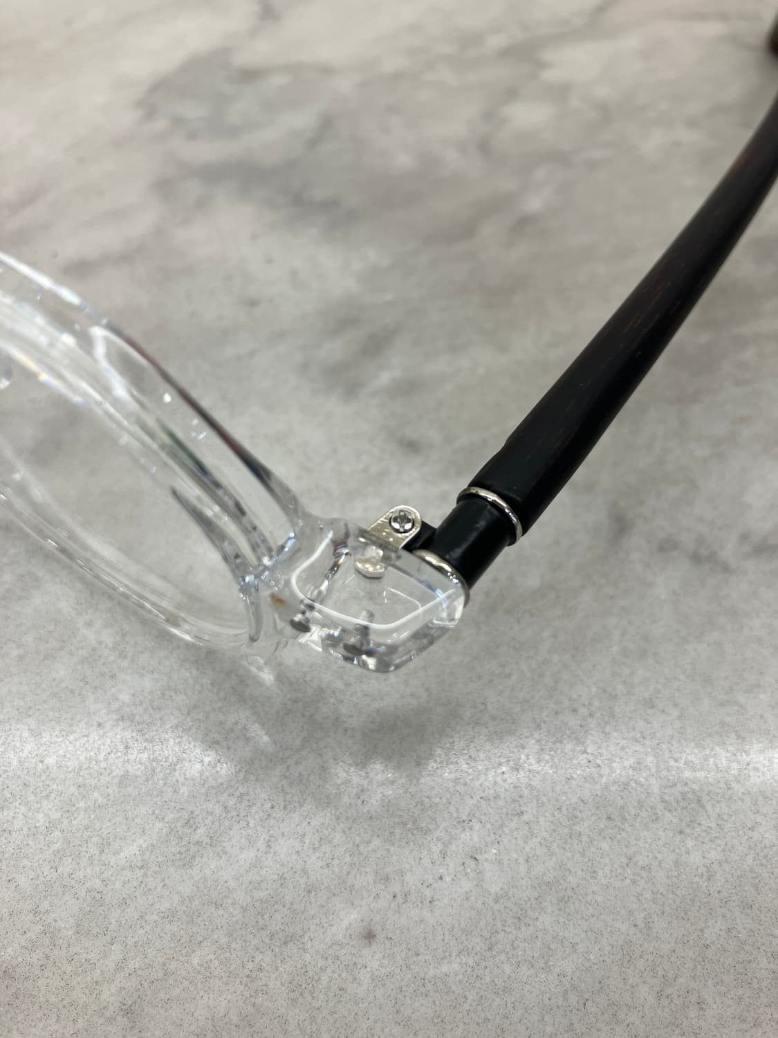 B65 HL 클리어 우드렉 다각 라운드 안경62274 상품이미지2