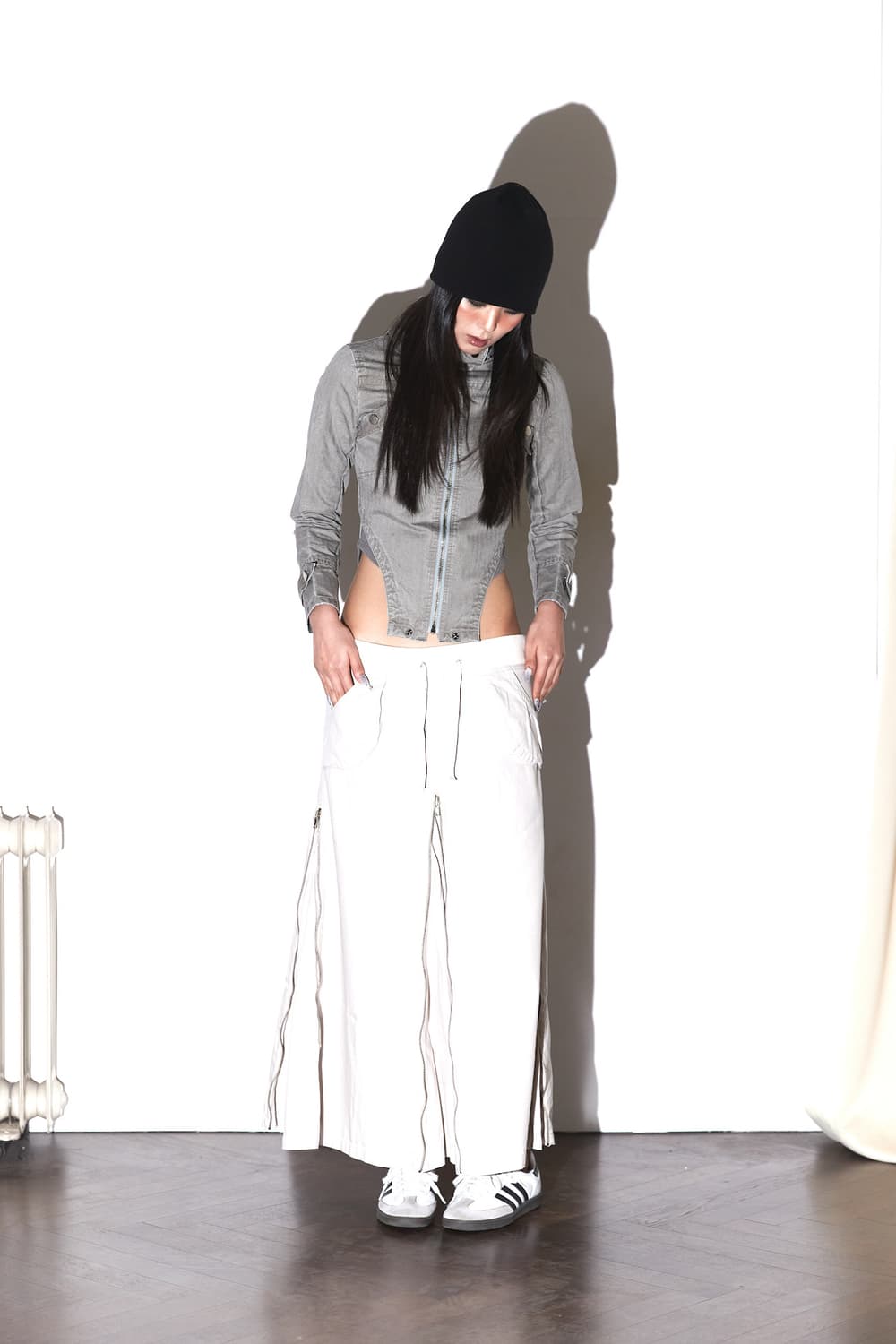 딥인블루 07 BODYSUIT JACKET 바디수트 자켓 카키 그레이 상품이미지4