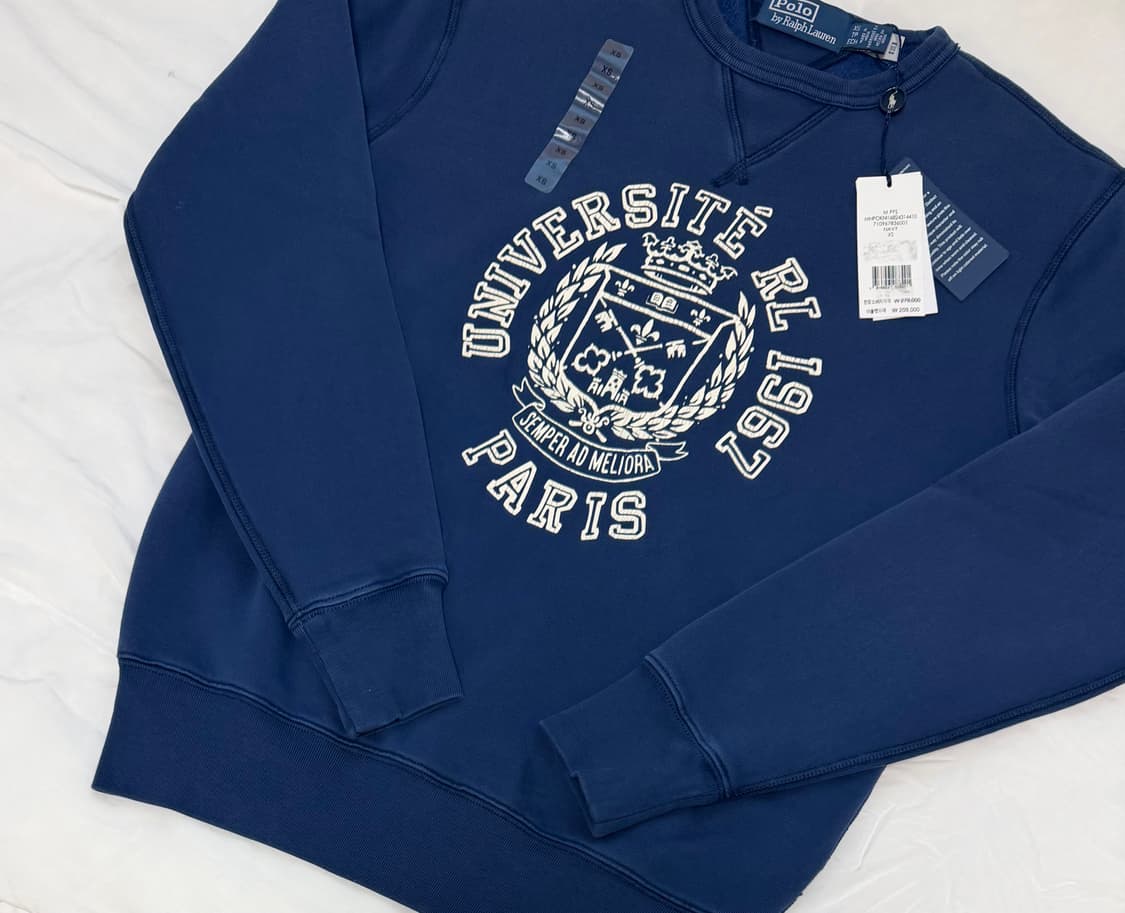 [미 시착 새 상품] 폴로랄프로렌 맨투맨 xs(남녀공용) 상품이미지2