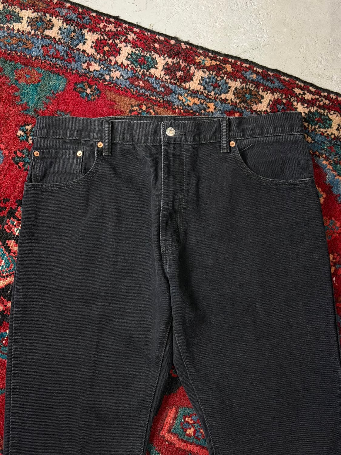 00's 빈티지 리바이스 517 블랙 부츠컷 리바이스 플레어진 상품이미지5