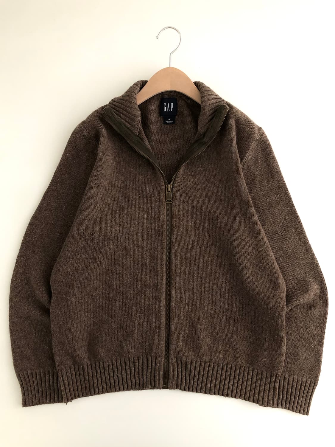 GAP 갭 브라운 컬러 니트 풀 집업 상품이미지3