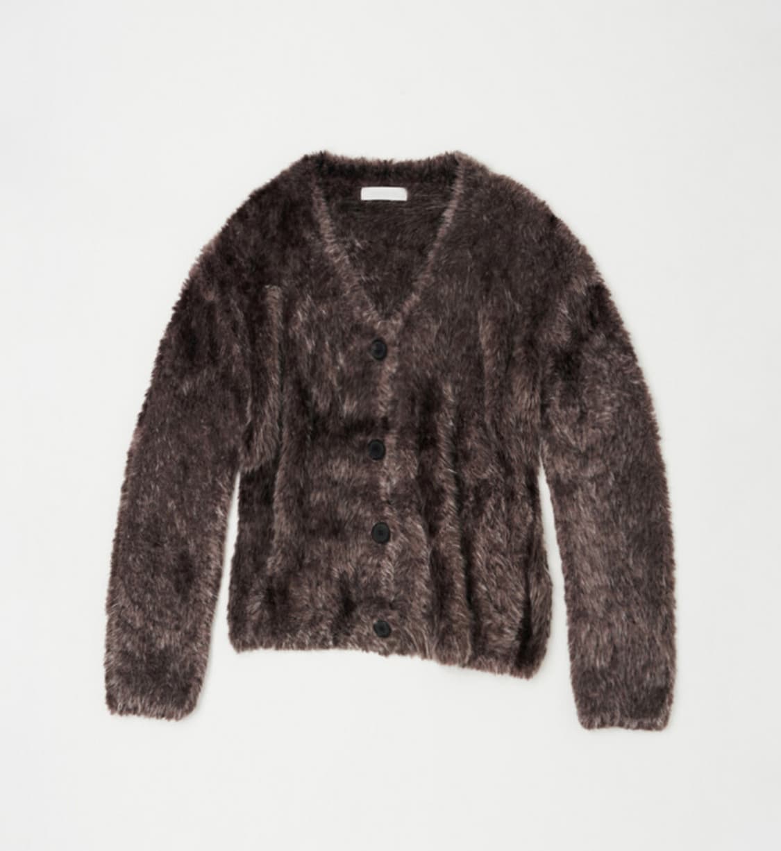 낫띵에브리띵 비건 퍼 니트 가디건 (애쉬 브라운) 상품이미지2