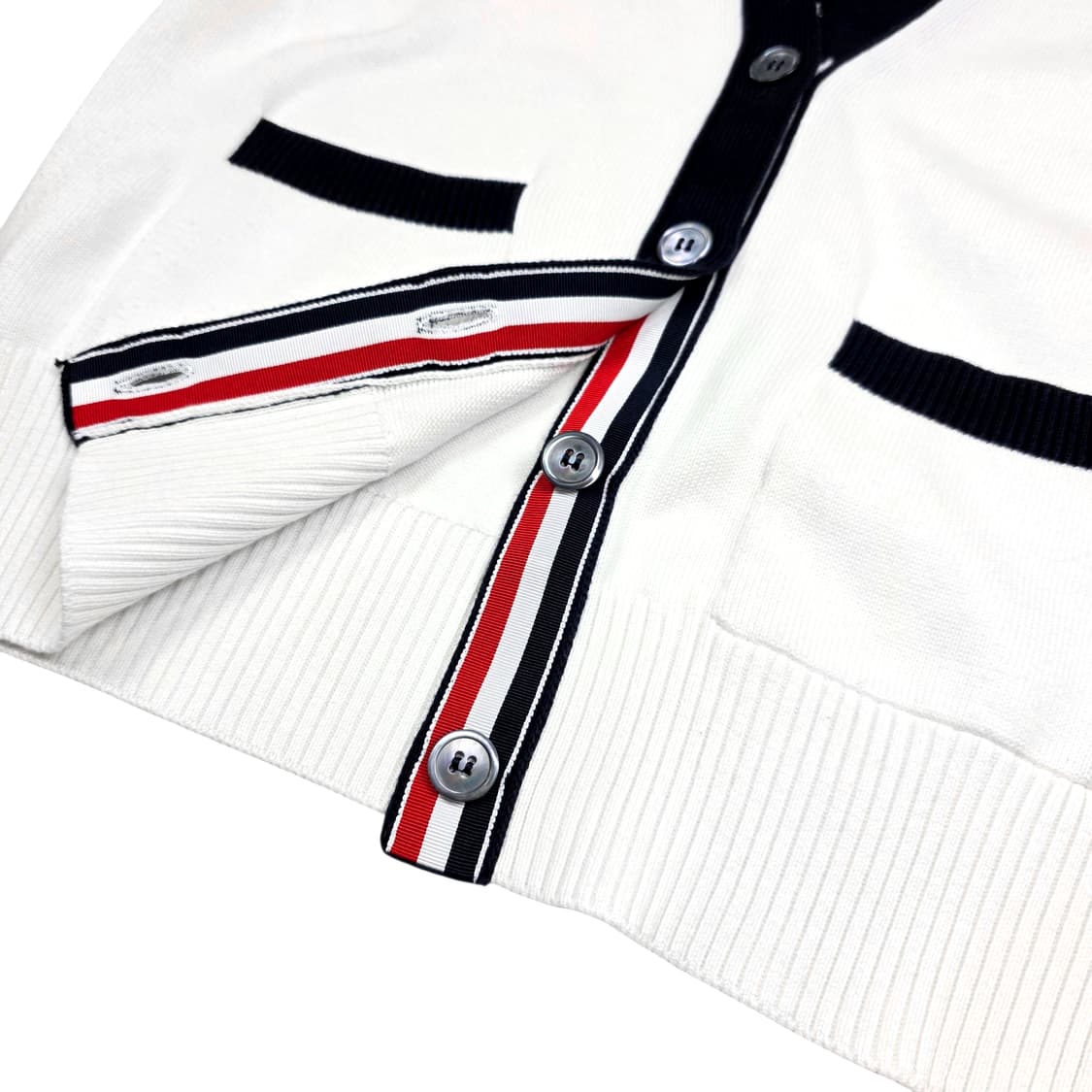 톰브라운 여성 4바 헥터 인타르시아 가디건 상품이미지4