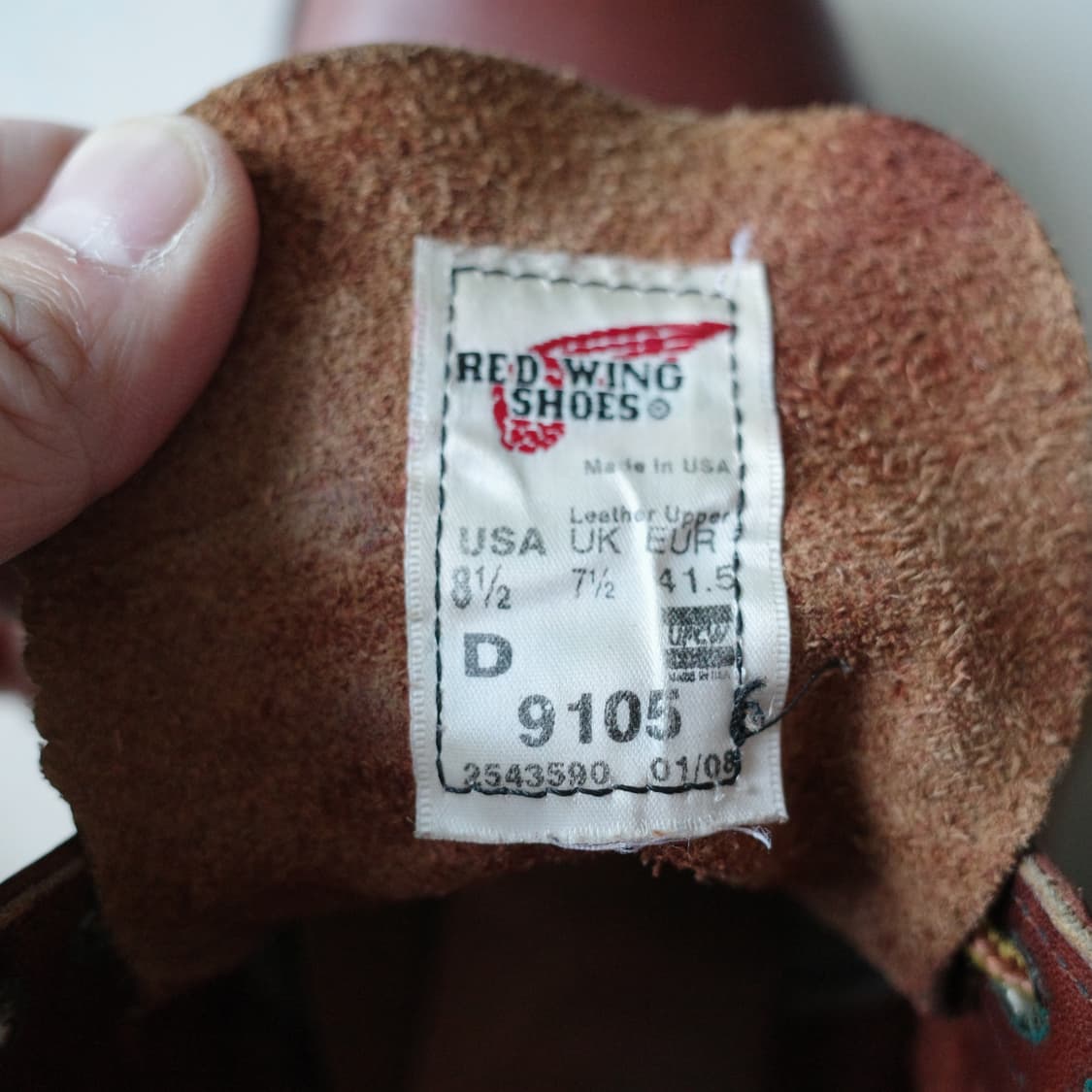 08년도 레드윙 Red Wing 9105 브라운 부츠 265mm 워커 상품이미지8
