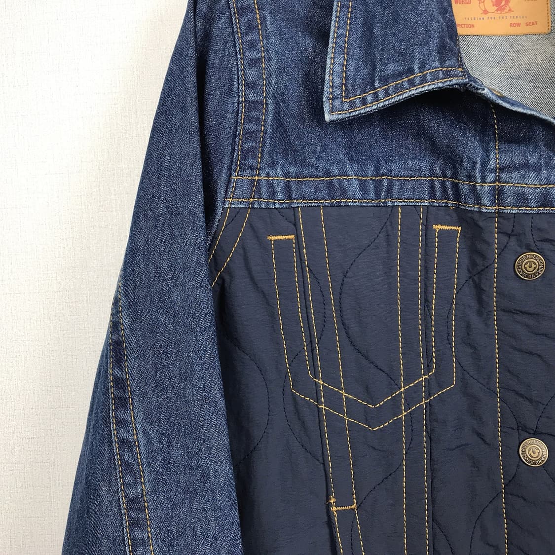 트루릴리젼 나일론 데님 트러커 자켓 새상품 여성S (90) 상품이미지3