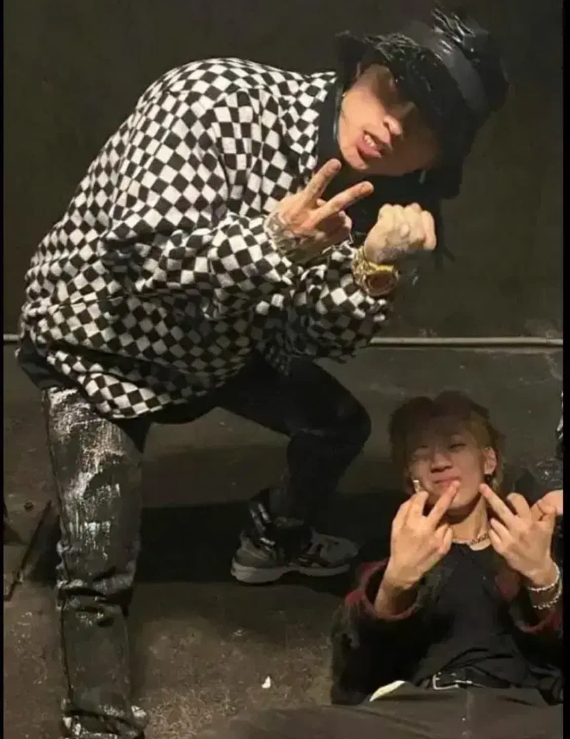 디스이즈네버댓 체커보드 체크 후리스 자켓 M 씨잼 양홍원 상품이미지4