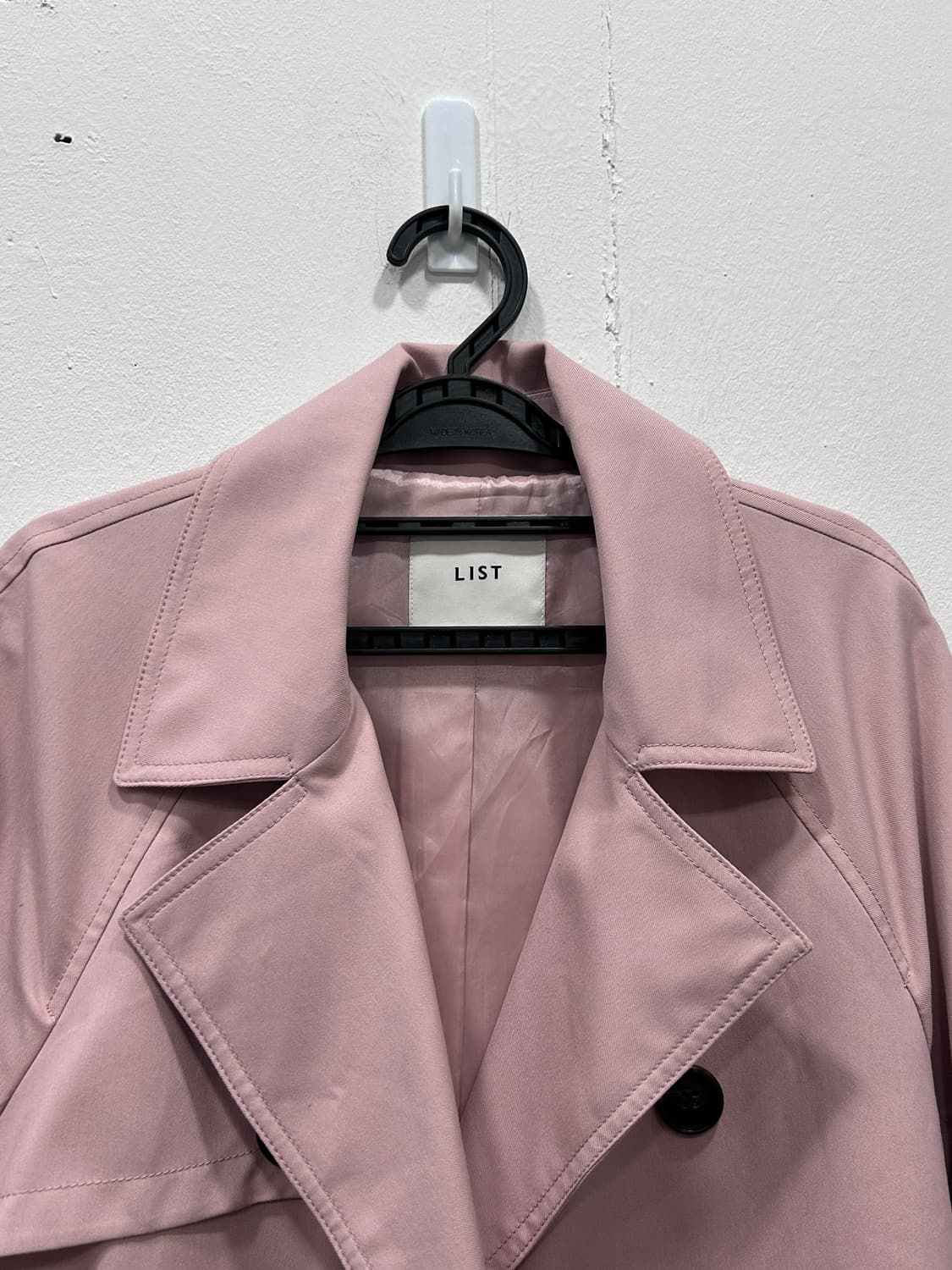 리스트 LIST 연핑크 트렌치코트 55 상품이미지4