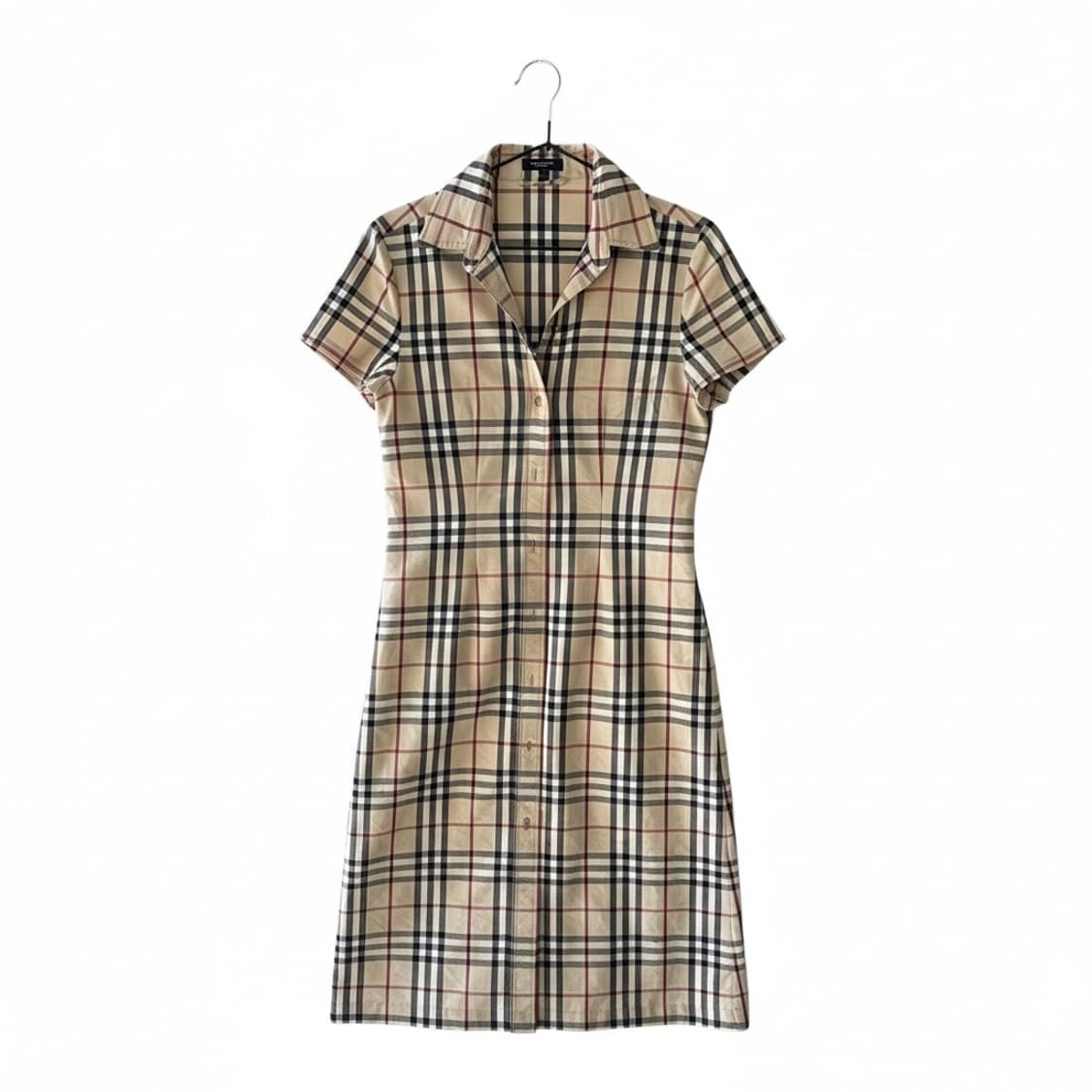 버버리 런던 정품 체크 셔츠 원피스 UK6 상품이미지1