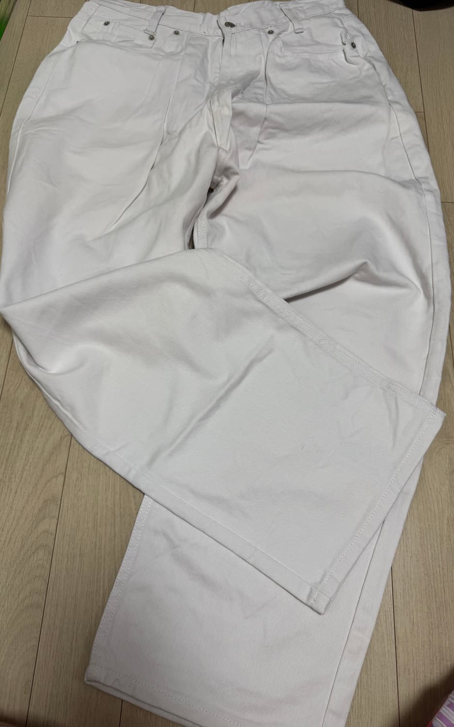 Beyond the limit 화이트데님팬츠 포 상품이미지1