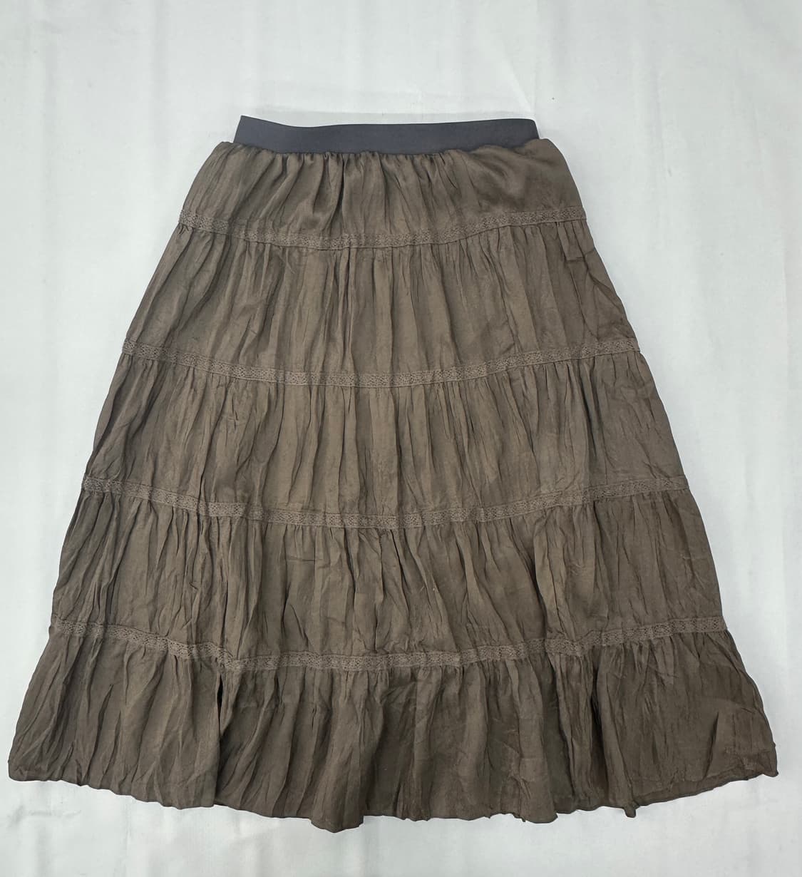 🤎슈슈룬 히피 그런지 코디세트🤎 라떼갸루 미디스커트 레이스 모리걸 상품이미지6