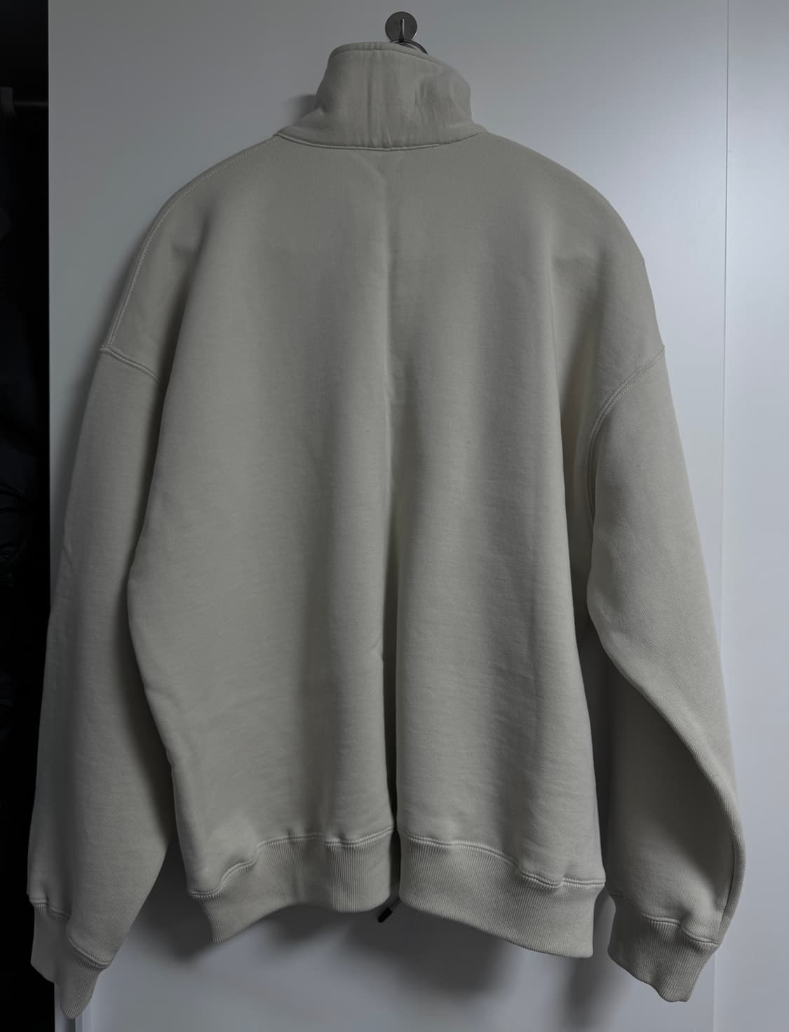 토마스모어 하프집업 스웨트 라이트그레이 xs size 상품이미지6