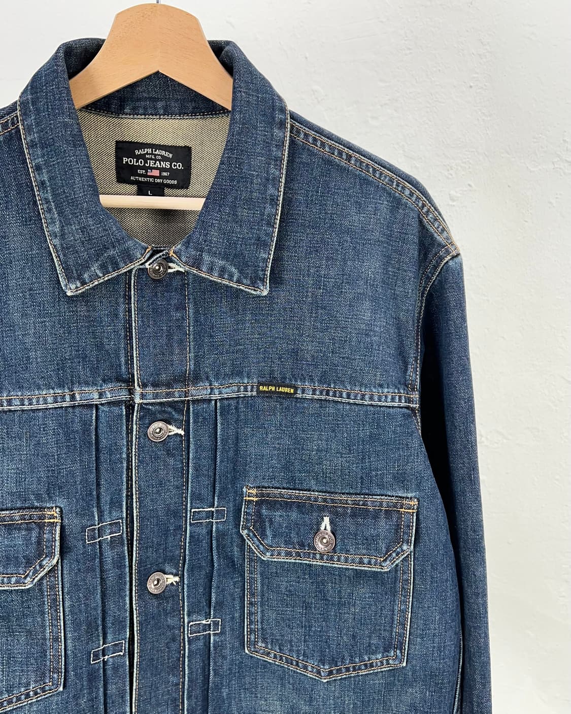 폴로 진스 2and 타입 2 인디고 데님 트러커 자켓 상품이미지3