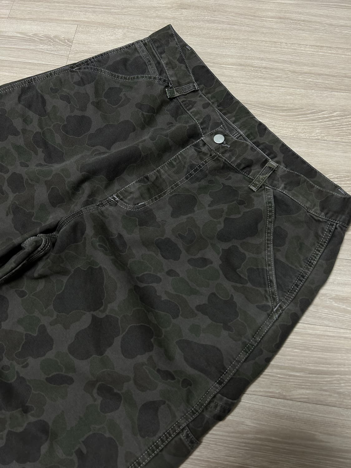 [L/라지] 칼하트WIP 덕 싱글니팬츠 카모 상품이미지3