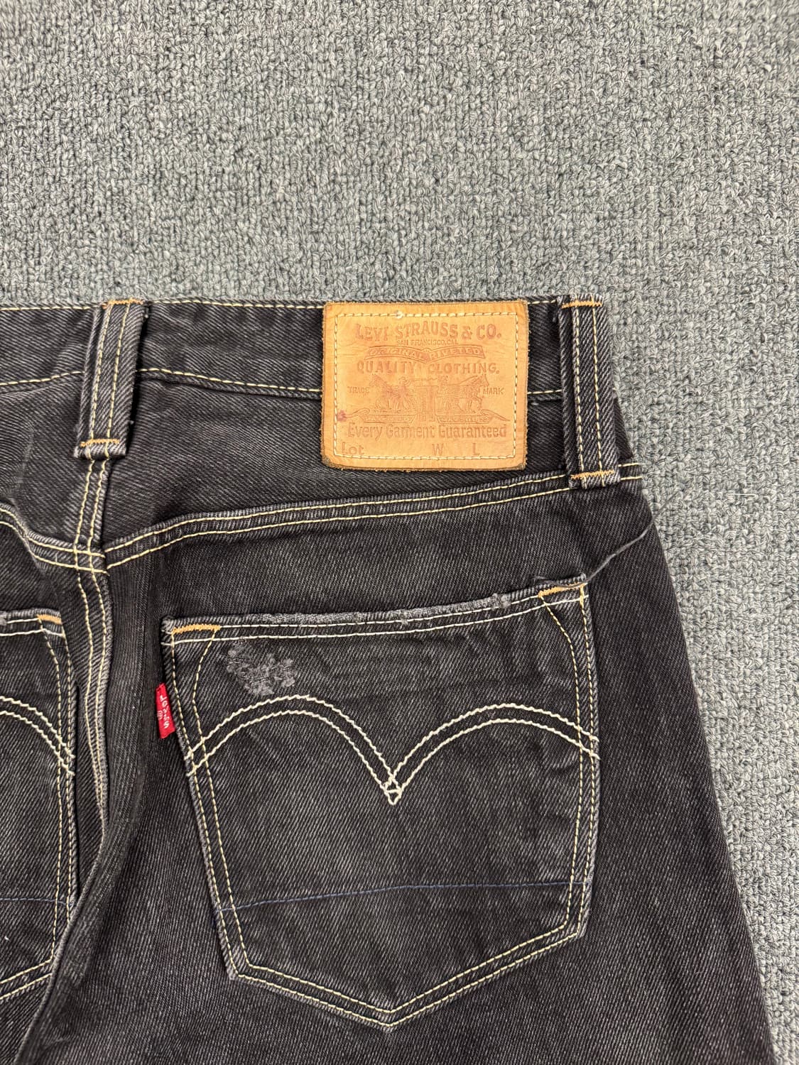 30)리바이스 빈티지 505 슬림스트레이트 흑청 데님팬츠 상품이미지6