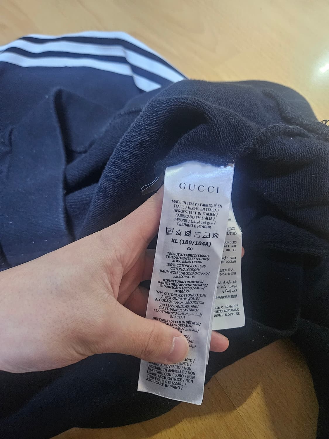 구찌 × 아디다스 콜라보 후드티 xl 상품이미지4