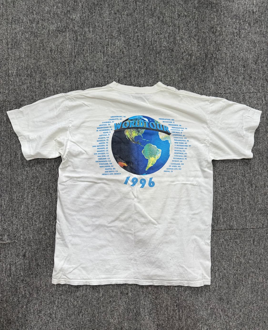 90s USA AC/DC 1996 월드투어 밴드 티셔츠 브로컴택 XL 상품이미지7