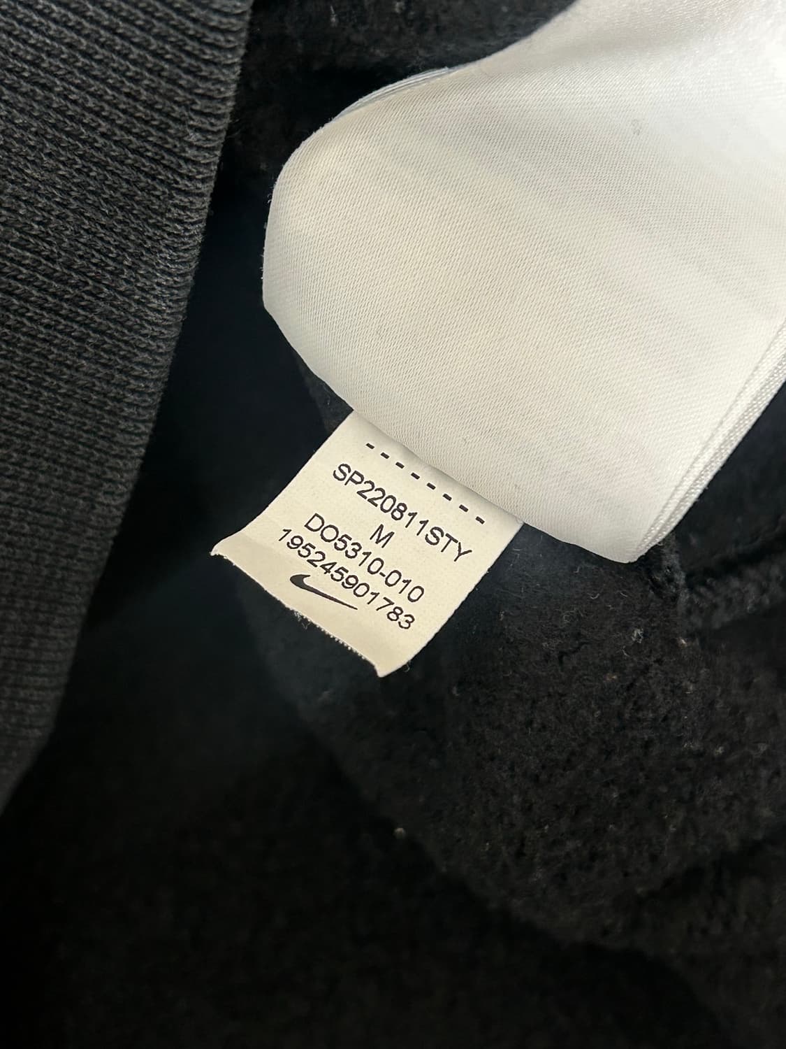 나이키 스투시 NRG 워시드 블랙 플리스 맨투맨 상품이미지9