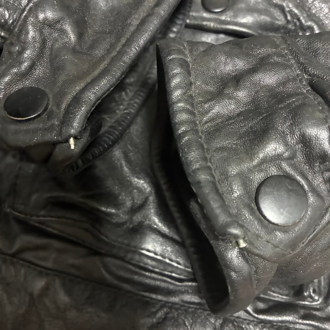 lamb skin pocket leather jacket 상품이미지6