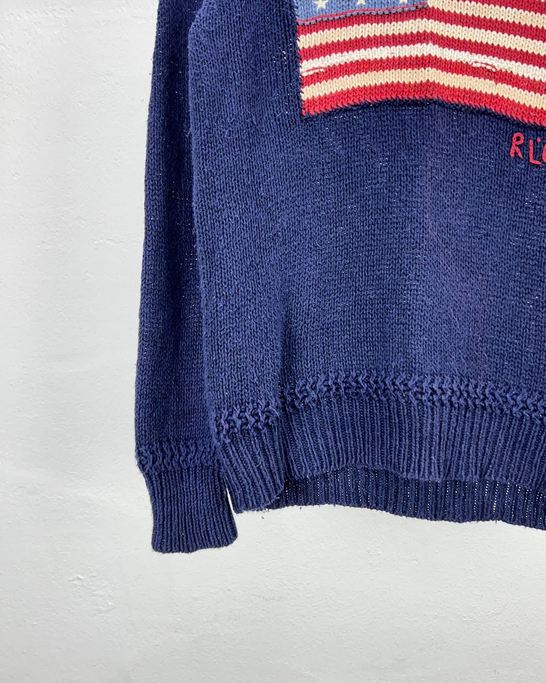 폴로 랄프로렌 usa 성조기 숄카라 코튼 니트 스웨터 상품이미지4