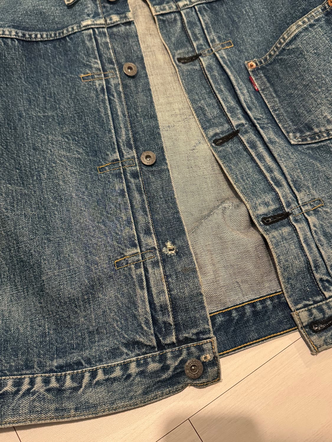 90s LVC 빈티지 리바이스 71506 1세대 데님 자켓 상품이미지4
