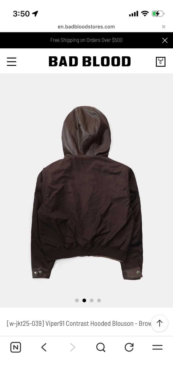 Viper91 Contrast Hooded Blouson 상품이미지2