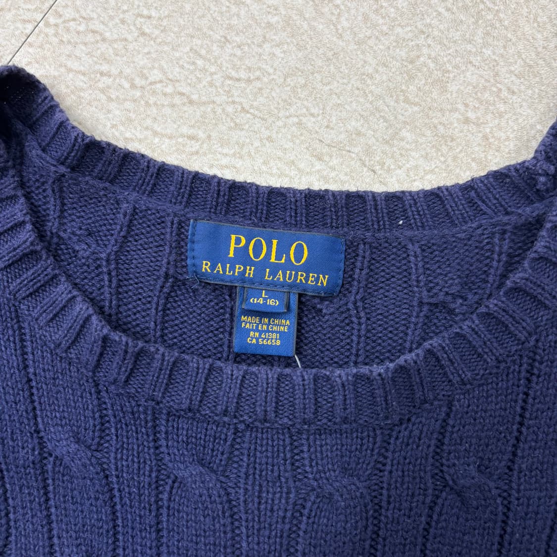 폴로 랄프로렌 케이블 포니 니트 상품이미지3