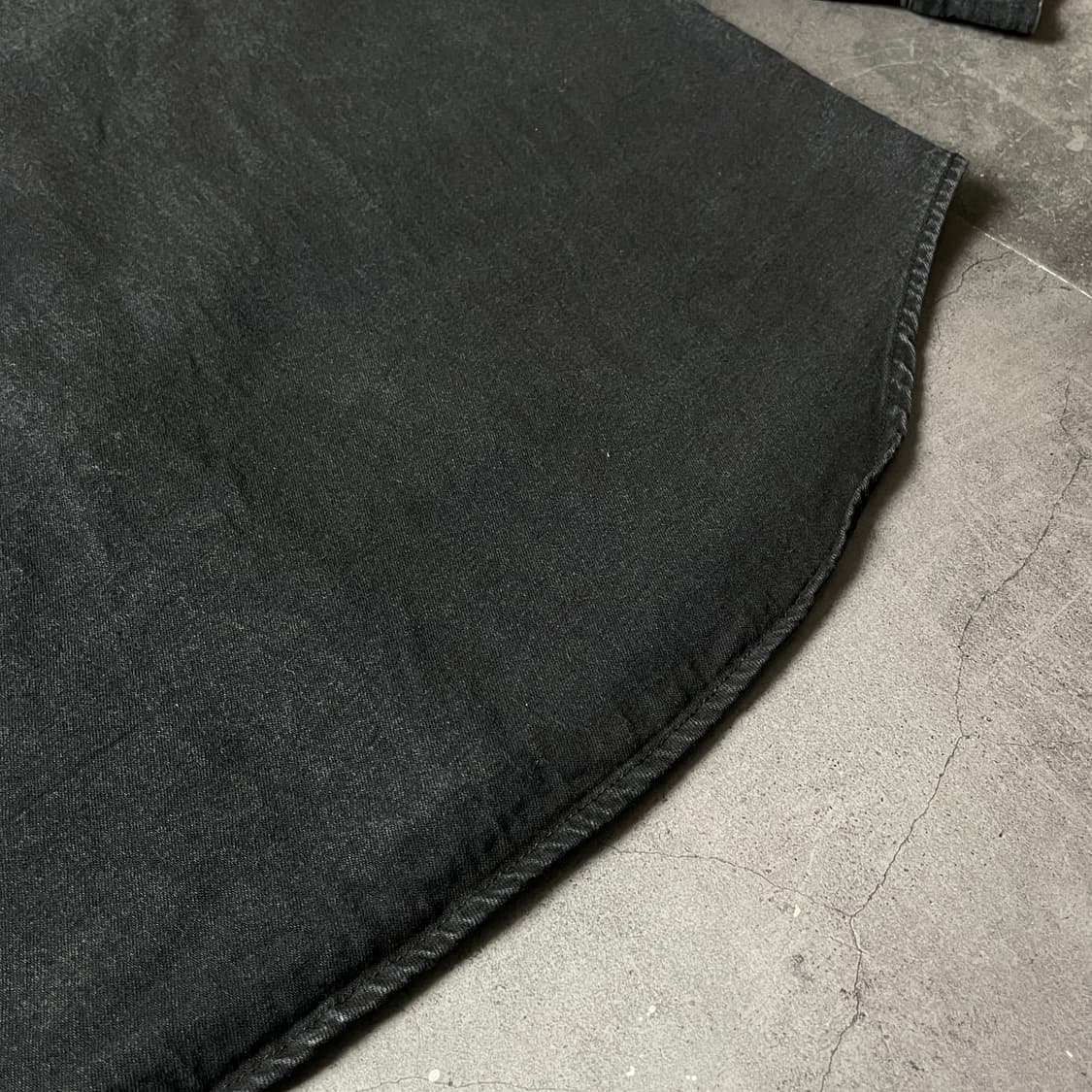 JAVOLIS 빈티지 블랙 코튼 워크셔츠 A00613 상품이미지8