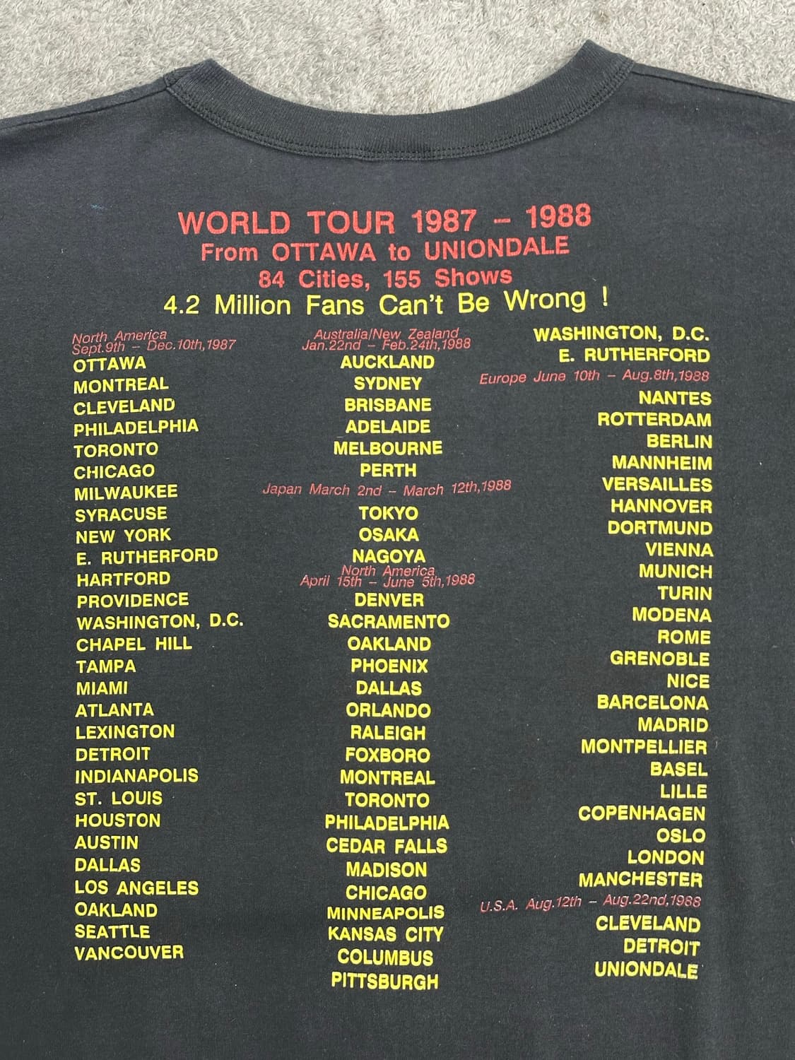 1988‘ 핑크플로이드 월드 투어 티셔츠 L 상품이미지4