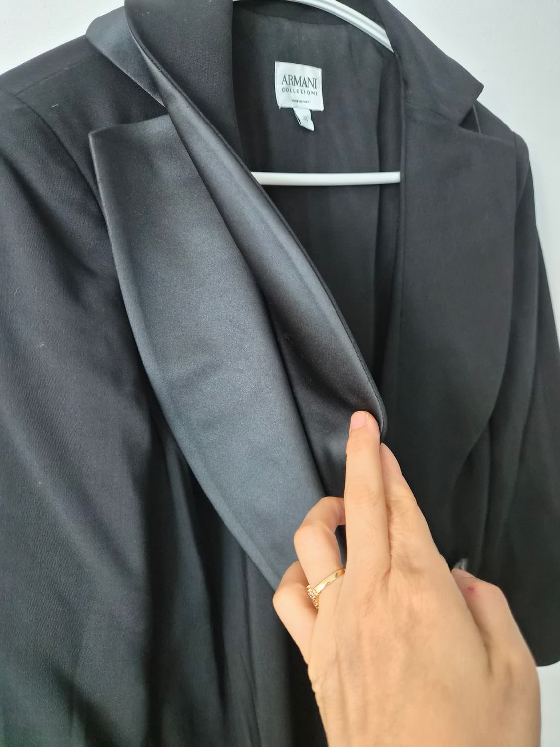 [정품/신세계] 아르마니 꼴레지오니 여성 울 롱코트 (38/슬림55) 상품이미지5