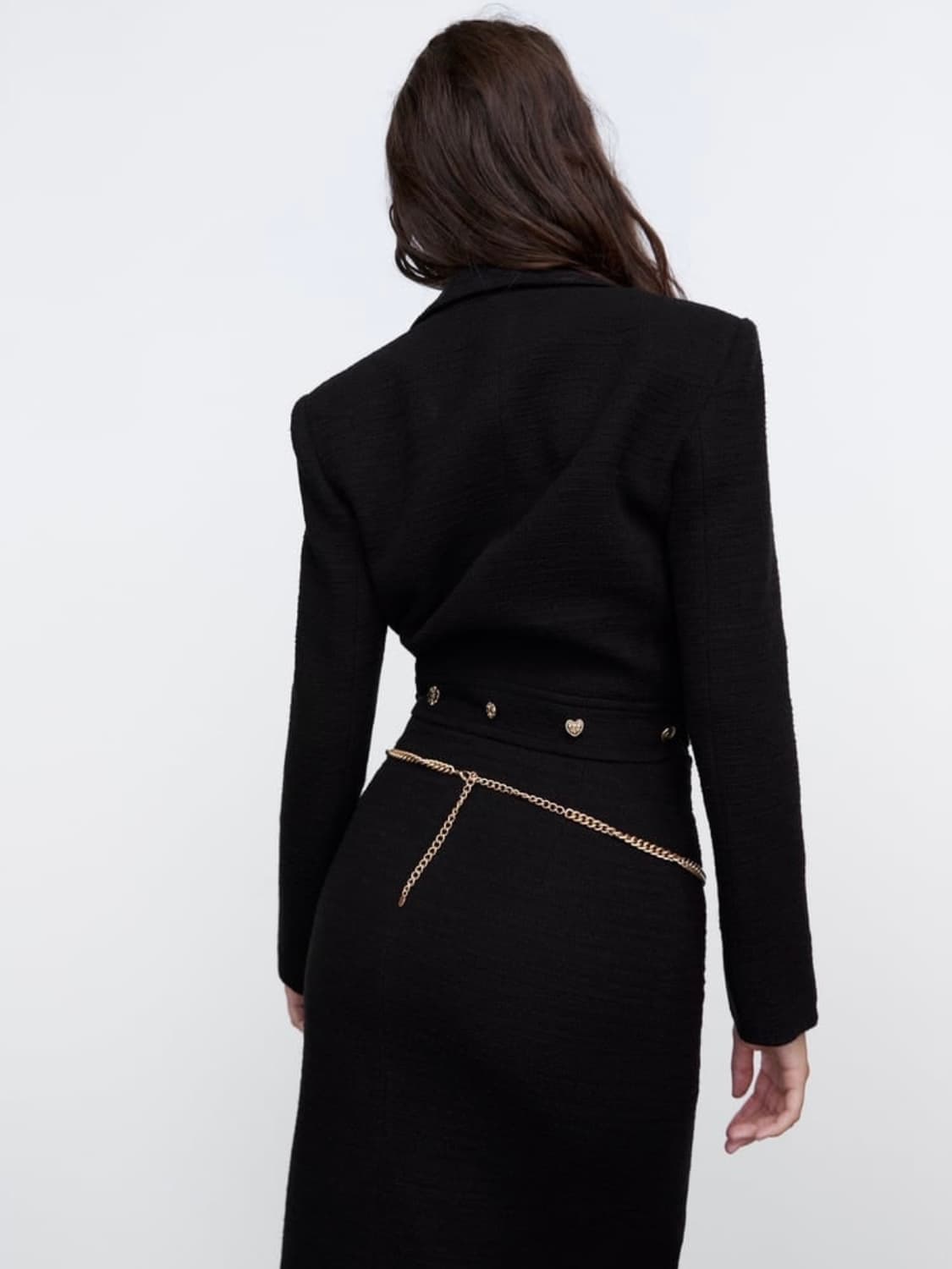 트위드 금장버튼 블레이저 크롭 자켓 상품이미지4