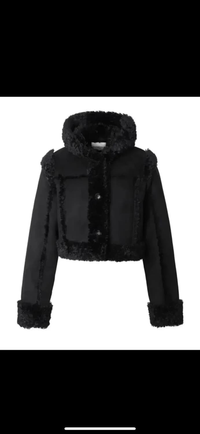 쓰리타임즈 BABY HOODIE FUR JACKET MUSTANG BLA 상품이미지1