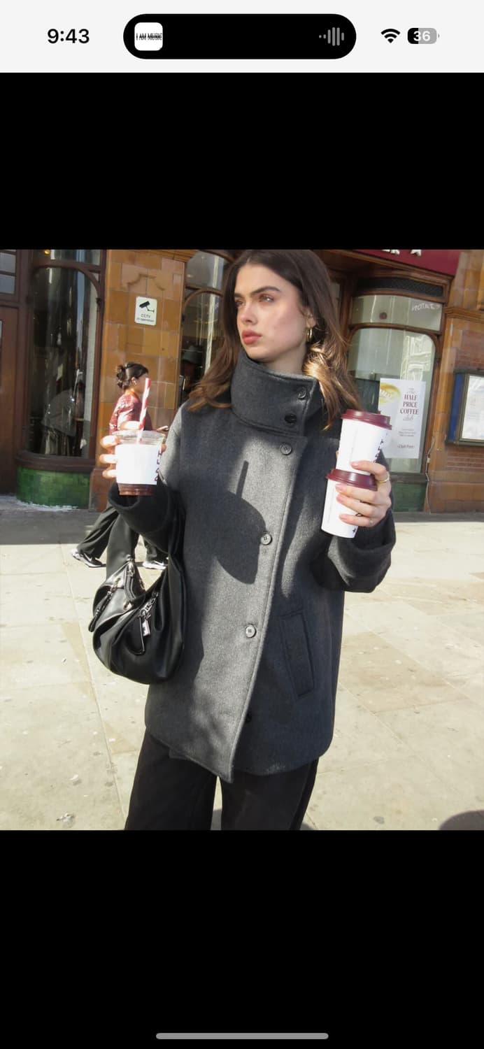 디망쉬 Double Breasted Coat (grey) 상품이미지1