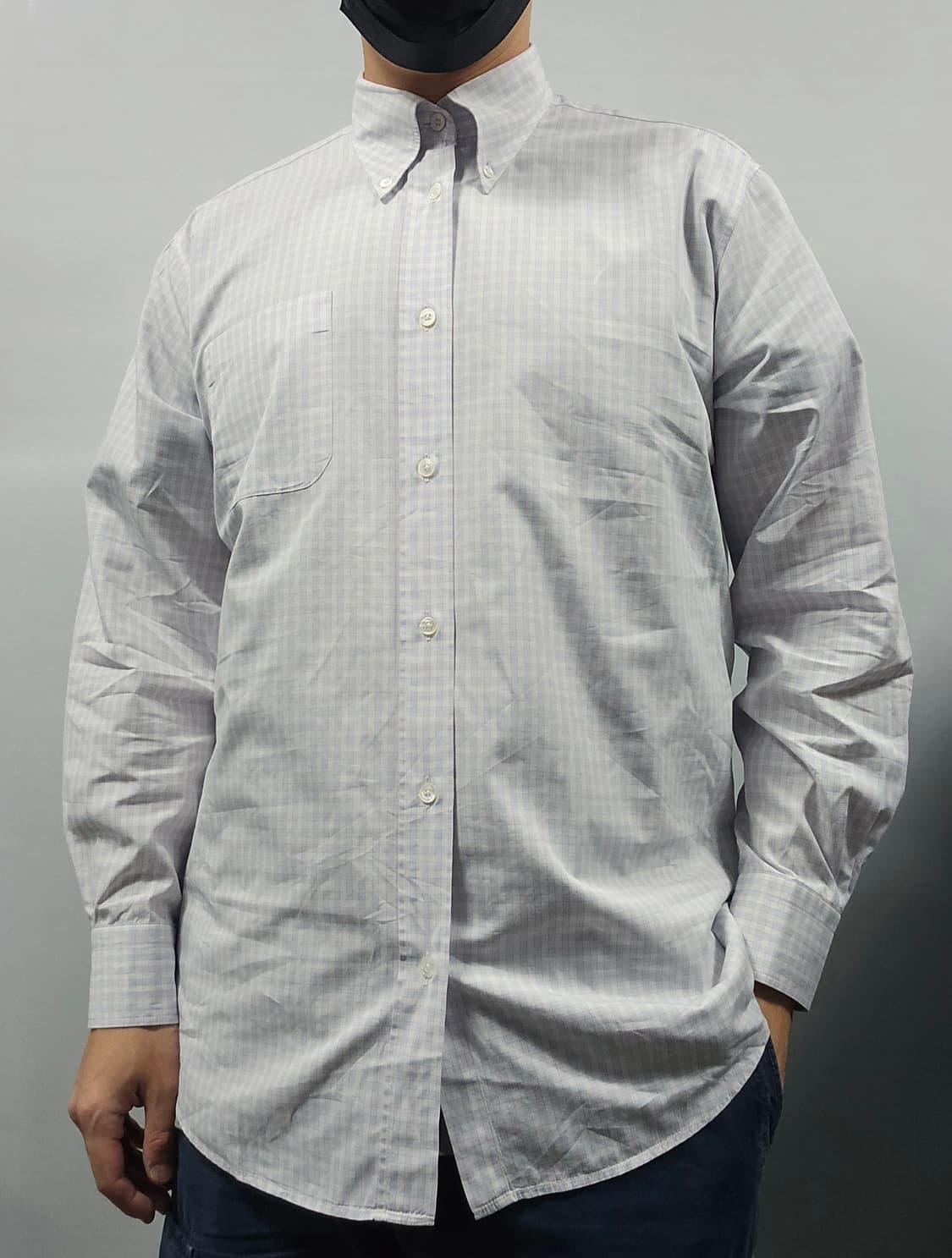 Hermes 에르메스 체크 패턴 커프스 셔츠 41 상품이미지2