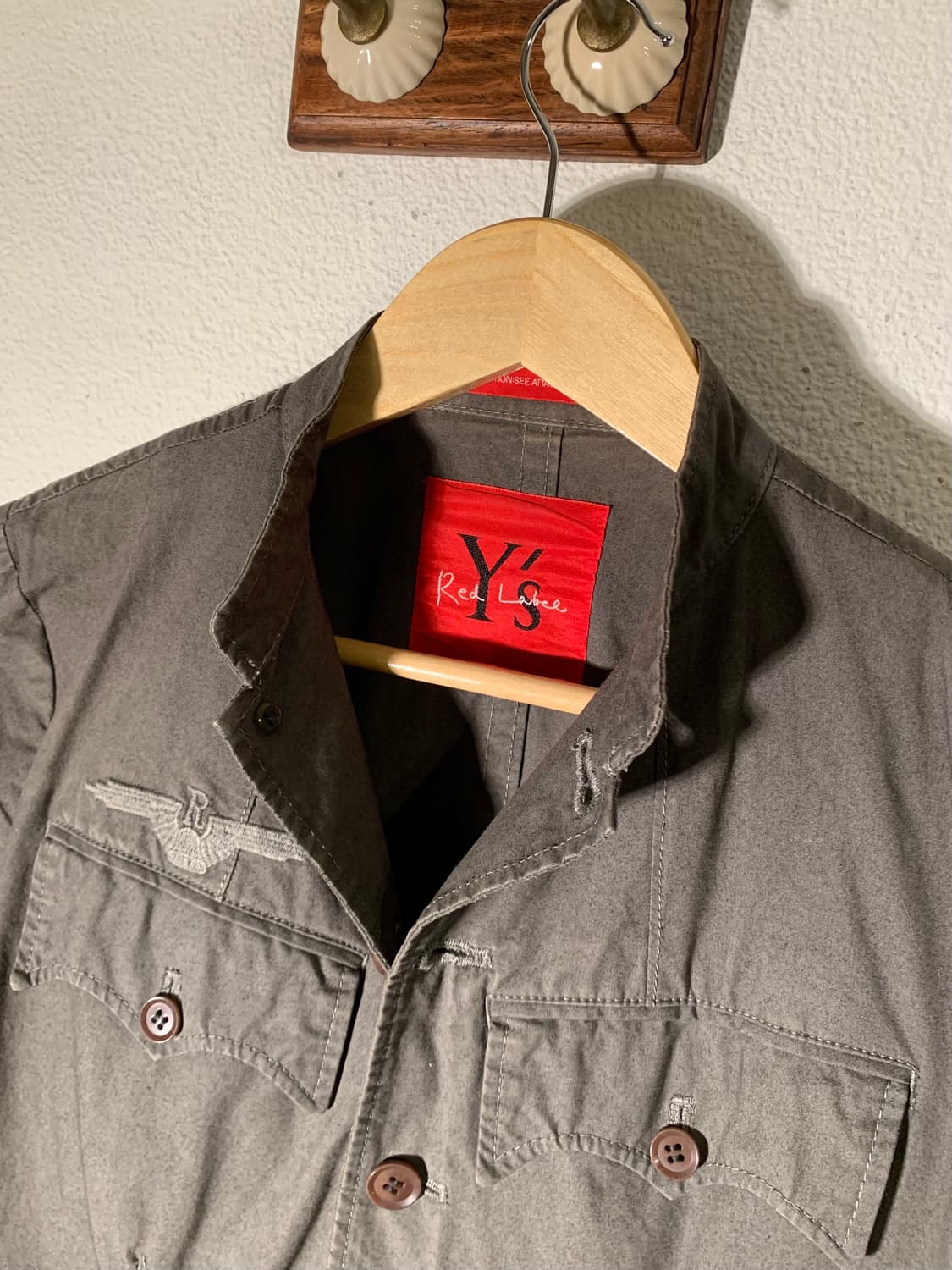 요지야마모토 레드 라벨 밀리터리 셔츠자켓 상품이미지4