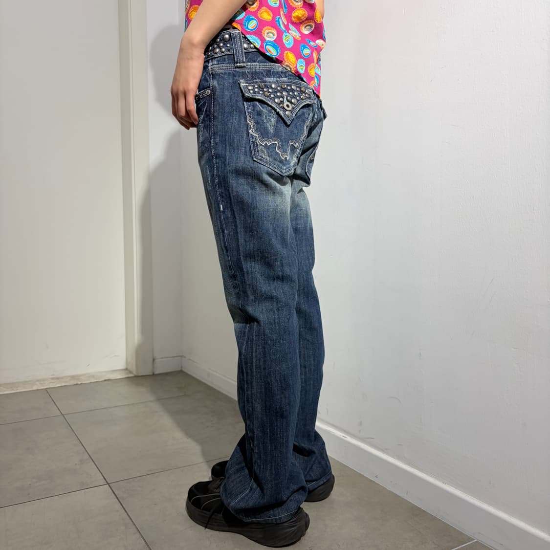 Miss Me 로우라이즈 펑크 데님 팬츠 상품이미지3