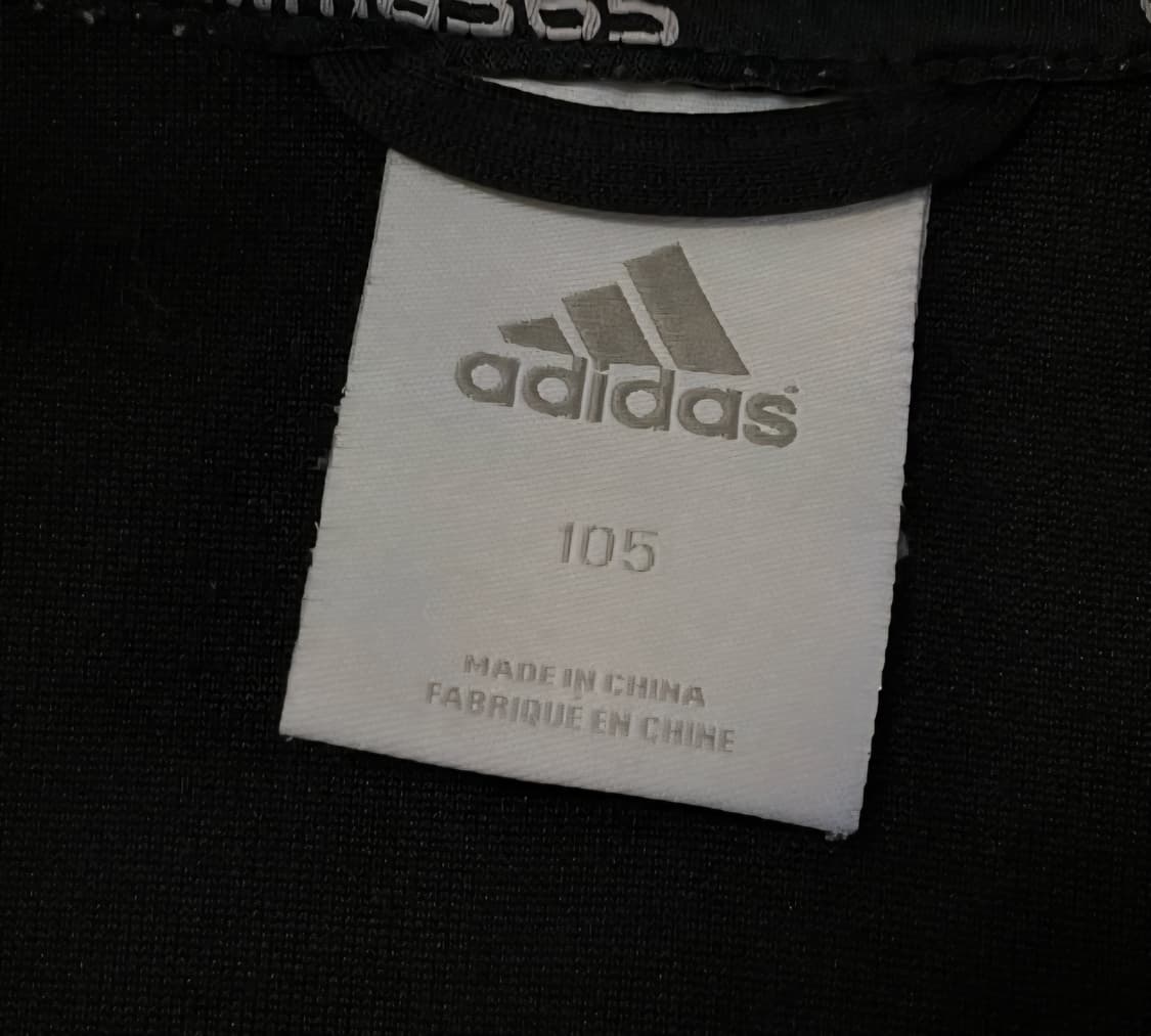 아디다스 블랙 검흰 트랙탑 져지집업 105/XL 상품이미지4