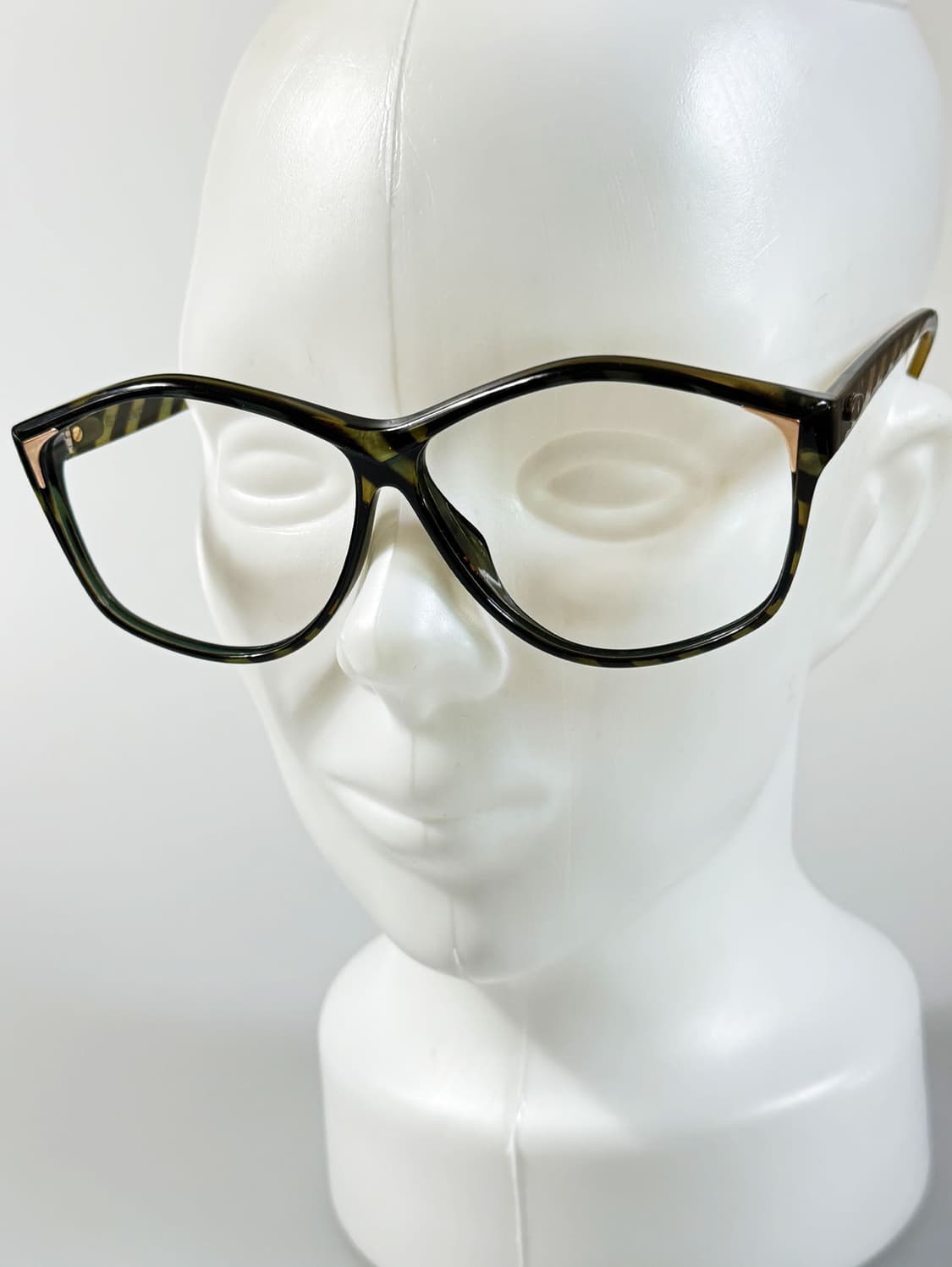 90s TALENT 오버사이즈 스퀘어 스트라이프 뿔테 빈티지 안경 상품이미지9