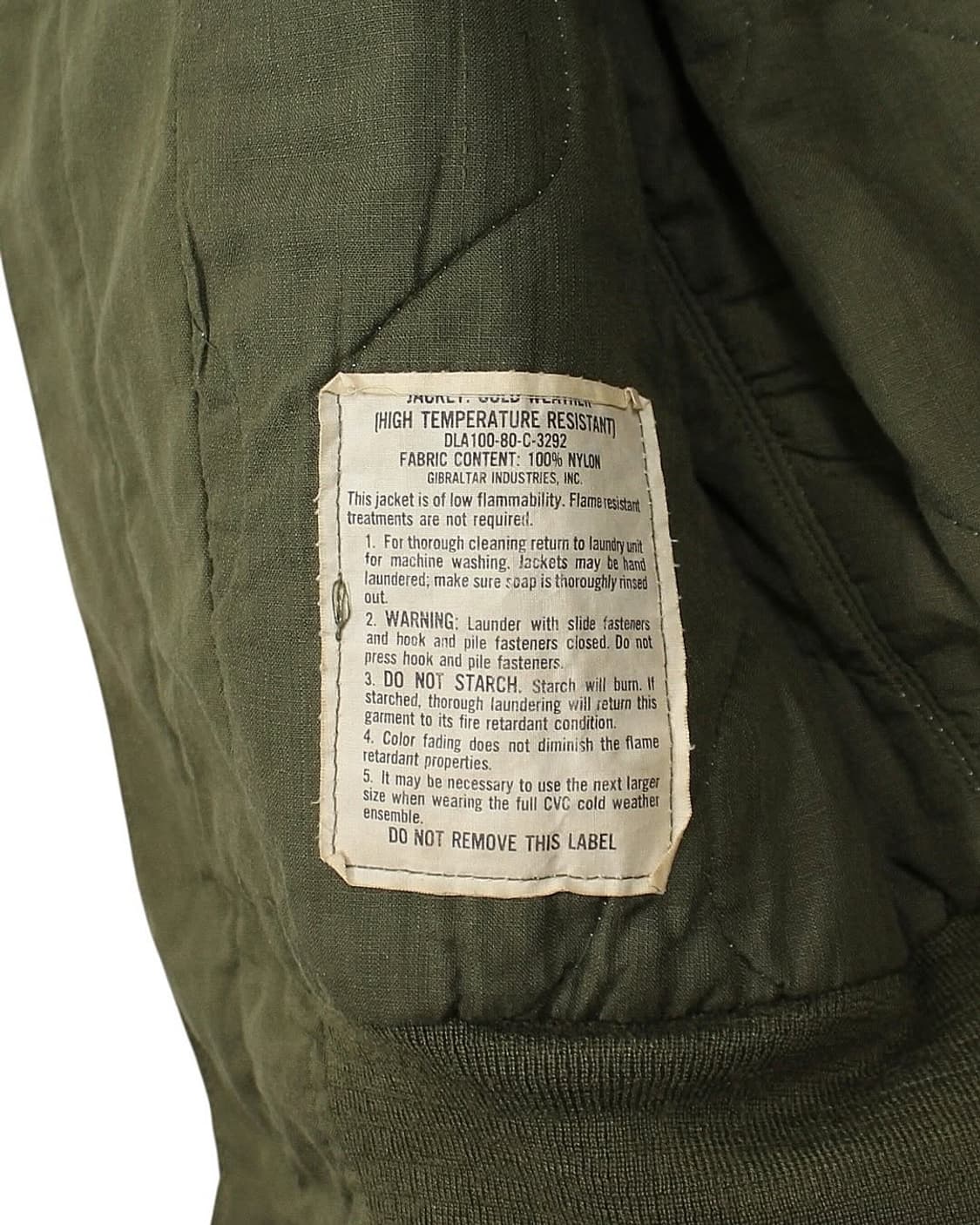 1980 US Army 미군 CVC 탱커 자켓 빈티지 밀리터리 상품이미지6