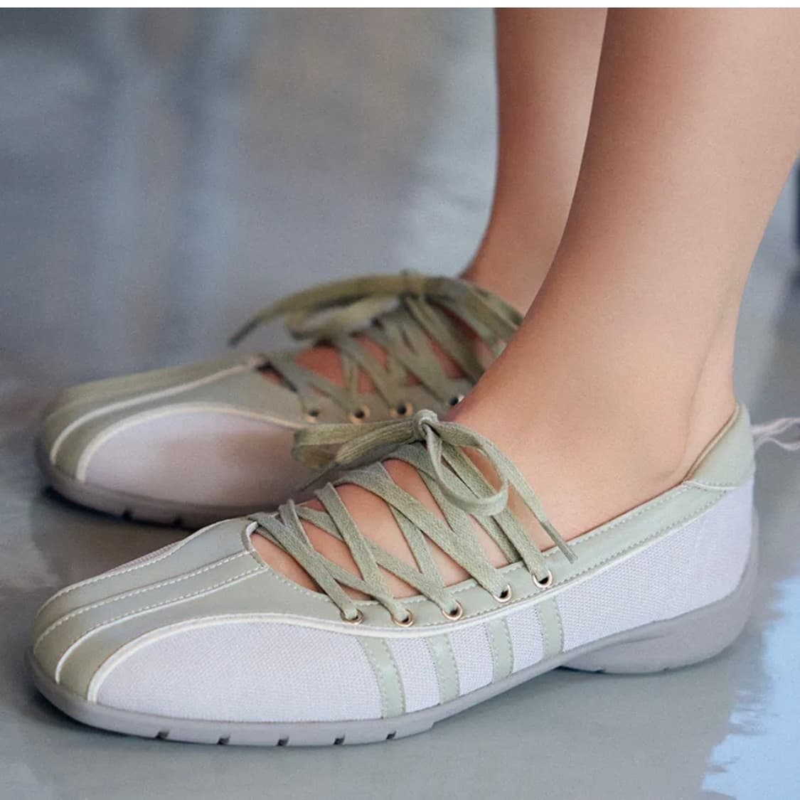 새상품 락피쉬웨더웨어 블리스 레이스업 스니커즈 세이지그린 상품이미지2